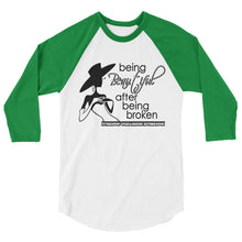 3/4 sleeve raglan shirt- Being Beautiful