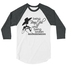3/4 sleeve raglan shirt- Being Beautiful