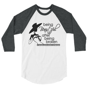 3/4 sleeve raglan shirt- Being Beautiful