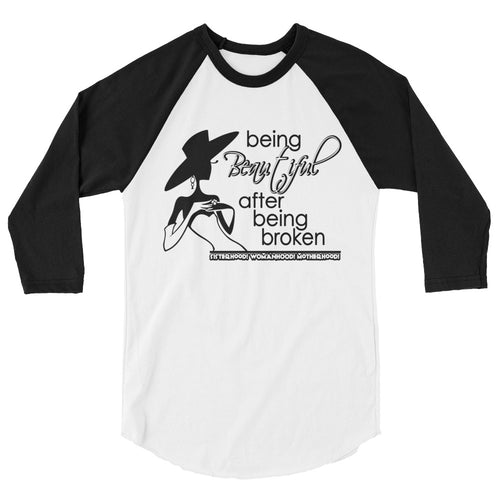 3/4 sleeve raglan shirt- Being Beautiful