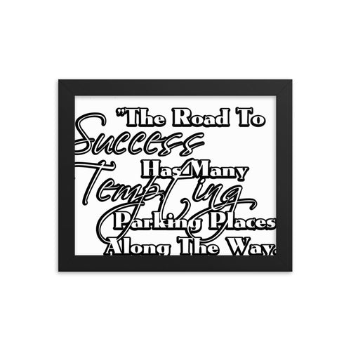 Framed poster- Road to Success