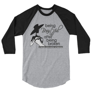 3/4 sleeve raglan shirt- Being Beautiful