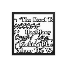 Framed poster- Road to Success