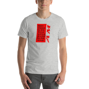 Short-Sleeve Unisex T-Shirt-I AM (in red)