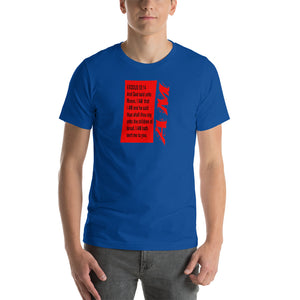 Short-Sleeve Unisex T-Shirt-I AM (in red)