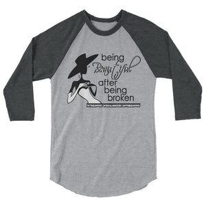 3/4 sleeve raglan shirt- Being Beautiful