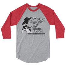 3/4 sleeve raglan shirt- Being Beautiful